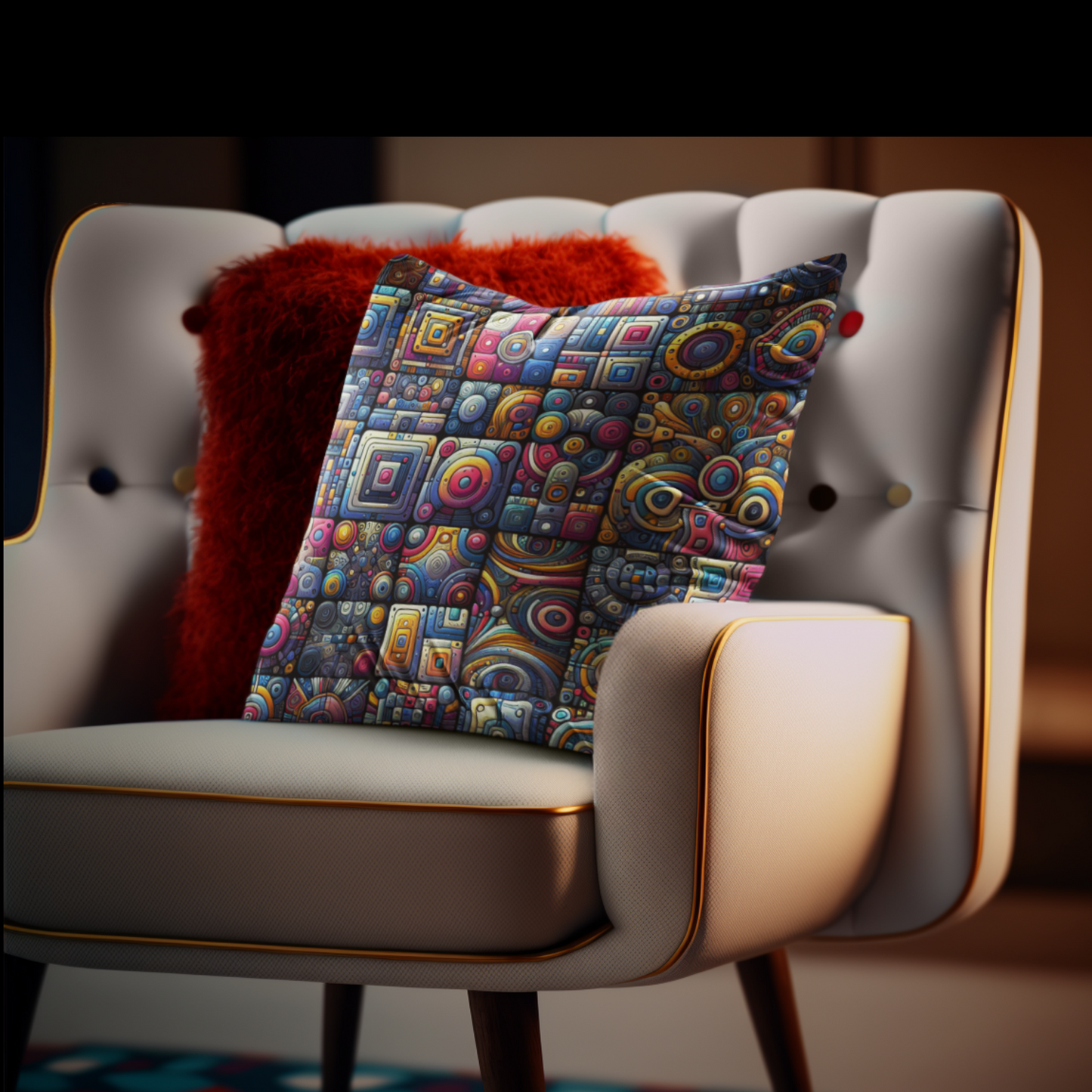 Spun Polyester Square Pillow