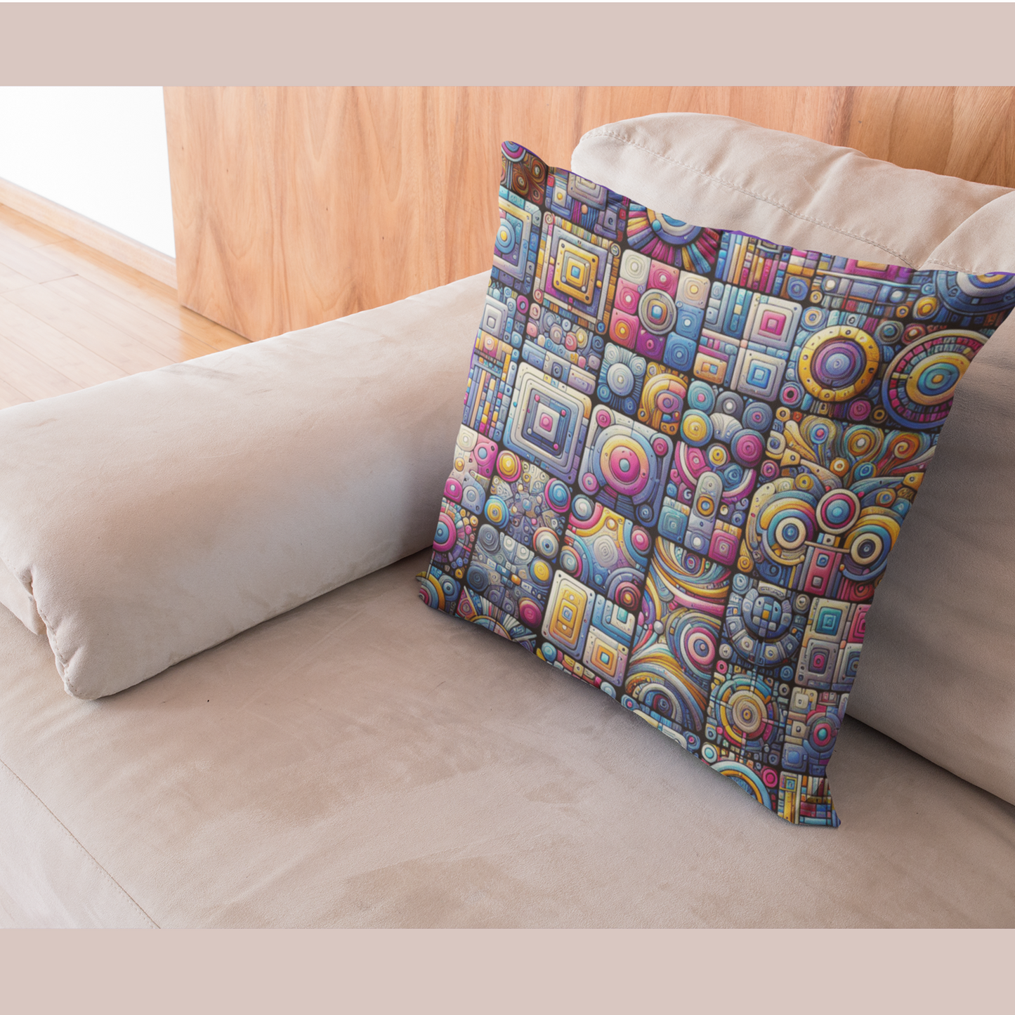 Spun Polyester Square Pillow